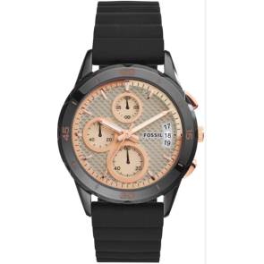 Uhrenarmband Fossil ES3984 Silikon Schwarz 20mm